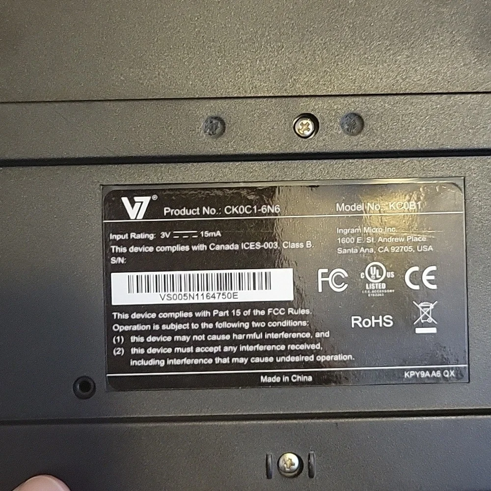 Free with any other purchase! V7 Standard PS/2 Keyboard